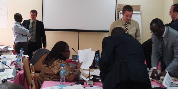 EDF training, Abuja, Nigeria, 2010. Second from left, Eric Heldring, BD, Human Dynamics.